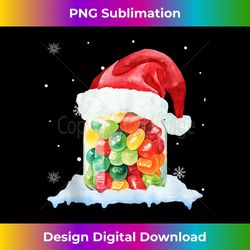 Candy Crew Christmas Santa Hat Pajamas Xmas Snow Gifts Tank T - Contemporary PNG Sublimation Design - Access the Spectrum of Sublimation Artistry