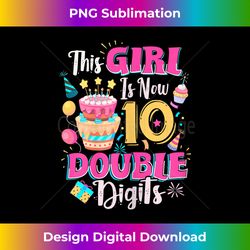 Happy 10th Birthday 10th Birthday Gifts For Girls Happy - Bespoke Sublimation Digital File - Spark Your Artistic Genius