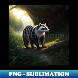 Badgers Waterside Realm - Elegant Sublimation PNG Download - Create with Confidence