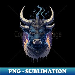 Blue Ox God - Instant Sublimation Digital Download - Create with Confidence