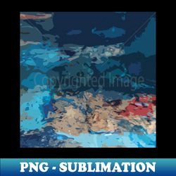 abstraction acrylic paint  blue glass bottles - artistic sublimation digital file - transform your sublimation creations