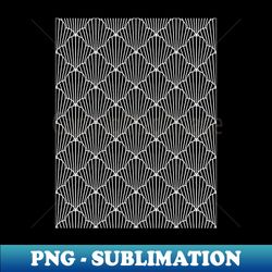 art deco pattern no 31 - black and white pattern - high-resolution png sublimation file - bring your designs to life