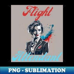 Flight Attendant Stewardess - PNG Sublimation Digital Download - Perfect for Sublimation Art