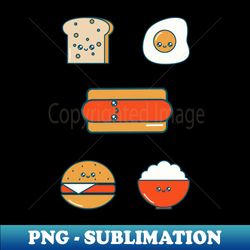 Cute food - Exclusive Sublimation Digital File - Create with Confidence