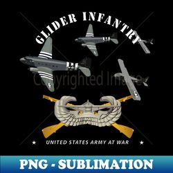 Glider Infantry w Towed Glider w  Infantry Glider Badge - Premium PNG Sublimation File - Defying the Norms