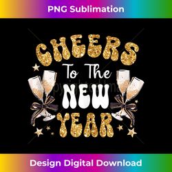 Cheers To The New Year 2024 Champagne Happy New Year 2024 Tank - Edgy Sublimation Digital File - Spark Your Artistic Genius
