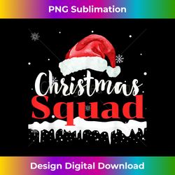 Christmas Squad Santa Hat Pajamas Xmas Snow Party Kids G - Timeless PNG Sublimation Download - Ideal for Imaginative Endeavors