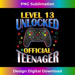 Happy 13th Birthday Official Teenager Video Game Decora - Sublimation-Optimized PNG File - Pioneer New Aesthetic Frontiers
