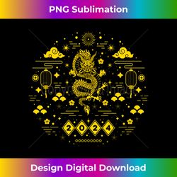 Happy Chinese New Year 2024 Year of Dragon Zodiac Lunar Long Sl - Eco-Friendly Sublimation PNG Download - Animate Your Creative Concepts
