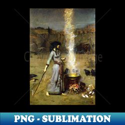 Magic Circle - John William Waterhouse - Premium Sublimation Digital Download - Defying the Norms