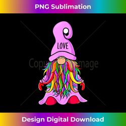 valentine hippie gnome love hat valentine's day gnome - timeless png sublimation download - spark your artistic genius