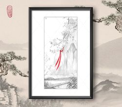 Art Print Treasure inspired by Mo Dao Zu Shi / A4 / Forget About Regrets / Lan Wangji / Wei Wuxian