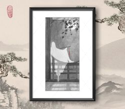 Art Print Ghost inspired by Mo Dao Zu Shi / A4 / Forget About Regrets / Lan Wangji / Wei Wuxian