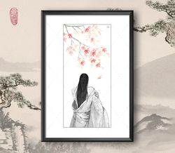 Art Print Pattern inspired by Mo Dao Zu Shi / A4 / Forget About Regrets / Lan Wangji / Wei Wuxian