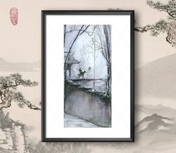 Art Print Ride inspired by Mo Dao Zu Shi / A4 / Forget About Regrets / Lan Wangji / Wei Wuxian