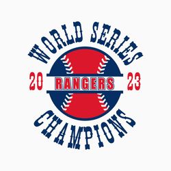 Baseball Rangers 2023 World Series Champions SVG File