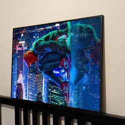 Miles Morales Spider-Man Canvas,  Into the Spider-Verse, Across the Spider-Verse Canvas, Wall Art, No Framed, Gift