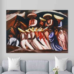 zapatistas painting by jose clemente orozco mexican fine art reproduction print on canvas wall decor mexican indians can