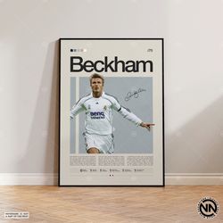 david beckham poster, england footballer print, soccer gifts, sports poster, football player poster, soccer wall art, sp