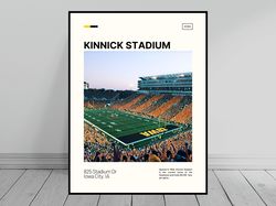 Kinnick Stadium Iowa Hawkeyes Poster CFB Art College Stadium Poster Oil Painting Modern Art Travel Art