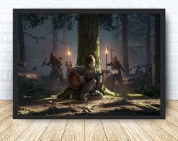 The Last Of Us Game Poster Canvas Wall Art Family Decor, Home Decor,Frame Option