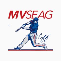 Corey Seager MVSEAG Texas MVP World Series SVG File