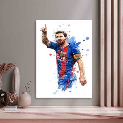 lionel messi art canvas messi motivational quotes art canvas postergiftwall art decoration canvas ready to hang