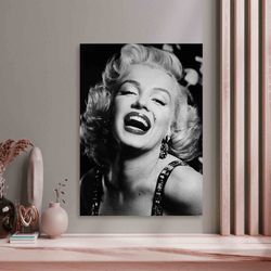 Wall art Holiday decor Marilyn Monroe Pink Bubble Gum, Marilyn Monroe Poster, Pink Bubble Gum Canvas-5