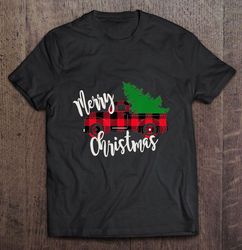 Merry Christmas Red Car With Christmas Tree Painting TShirt