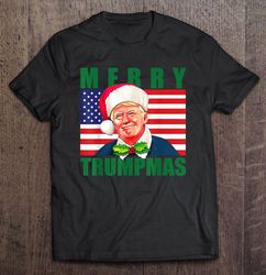 Merry Trumpmas Trump Santa Hat Christmas Shirt