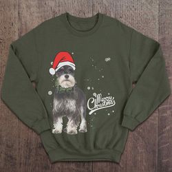Miniature Schnauzer Merry Christmas – Christmas Sweater Tee Shirt