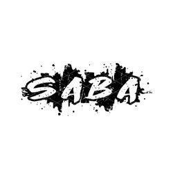 Saba Paint Word Art .eps, .dxf, .svg .png pdf Vinyl Cutter Ready, T-Shirt, CNC clipart graphic 1 color 2402