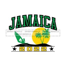 Jamaica 2022 vector eps, svg  Vinyl Cutter Ready, T-Shirt, clipart graphic file 0967