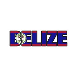 Belize Flag text word art Island vector .eps, .dxf, .svg .png. Vinyl Cutter T-Shirt, CNC clipart graphic 0850
