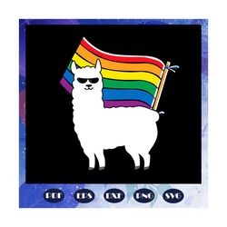 LLama lgbt pride flag, rainbow svg, leseither way, lesbian gift, lgbt shirt, lgbt pride, gay pride svg, lesbian gifts, g