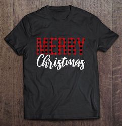 Merry Christmas Plaid2 Gift Top