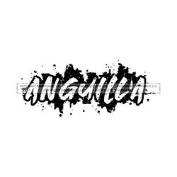 Anguilla Paint Word Art .eps, .dxf, .svg .png  Vinyl Cutter Ready, T-Shirt, CNC clipart graphic 2210