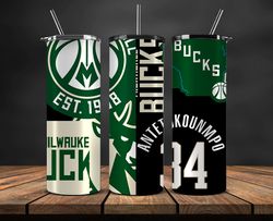 Milwaukee Bucks Tumbler, NBA Logo, NBA Png, Basketball Design, NBA Teams, NBA Sports, Nba Tumbler Wrap 02