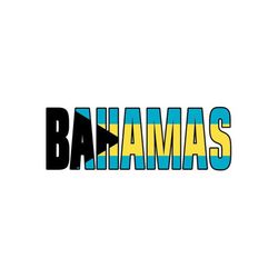 BAHAMAS Flag word art 1 vector .eps, .dxf, .svg .png. Vinyl Cutter Ready, T-Shirt, CNC clipart graphic 0401