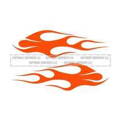 Flames Orange Flame Fire INSTANT DOWNLOAD 1 vector .eps, svg, & a .png Vinyl Cutter Ready, T-Shirt, CNC clipart graphic 0063