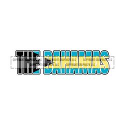 THE BAHAMAS Flag word art 1 vector .eps, .dxf, .svg .png. Vinyl Cutter Ready, T-Shirt, CNC clipart graphic 2075