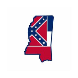 Mississippi Flag State Outline INSTANT DOWNLOAD 1 vector .eps, .dxf, .svg .png. Vinyl Cutter Ready, T-Shirt, CNC clipart graphic 0203