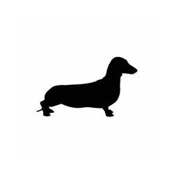 Dachshund dog puppy vector .eps, .svg, .dxf & 1 .png Vinyl Cutter Ready, T-Shirt, CNC clipart graphic 0055