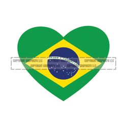 Brazil Flag Heart vector .eps, .dxf, .svg .png. Brasil Vinyl Cutter Ready, T-Shirt, CNC clipart graphic 1169