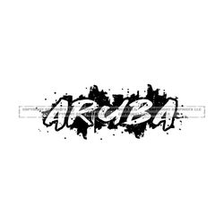 Aruba Paint Word Art .eps, .dxf, .svg .png  Vinyl Cutter Ready, T-Shirt, CNC clipart graphic 2212