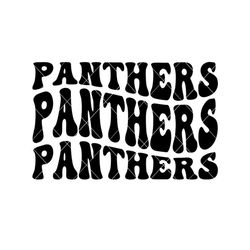 Panthers Wavy Word Art INSTANT DOWNLOAD 1 vector .eps, .dxf, .svg .png Vinyl Cutter Ready, T-Shirt, CNC clipart panther graphic 2297