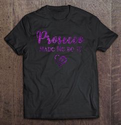 Prosecco Made Me Do It Purple Prosecco Christmas Gift Tshirt Shirt