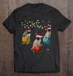 pug christmas ball shirt