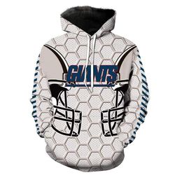 New York Giants Printed Hooded Pocket Pullover Sweater 277 style