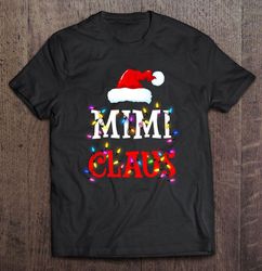 Mimi Claus Santa Claus Christmas Lights Shirt